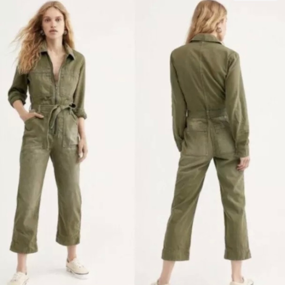 NWT Free People Charlie Coveralls, SZ: 2, Color: Army
